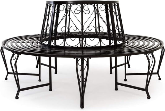 Circular Tree Bench for Outdoor Garden Furniture Vintage Décor