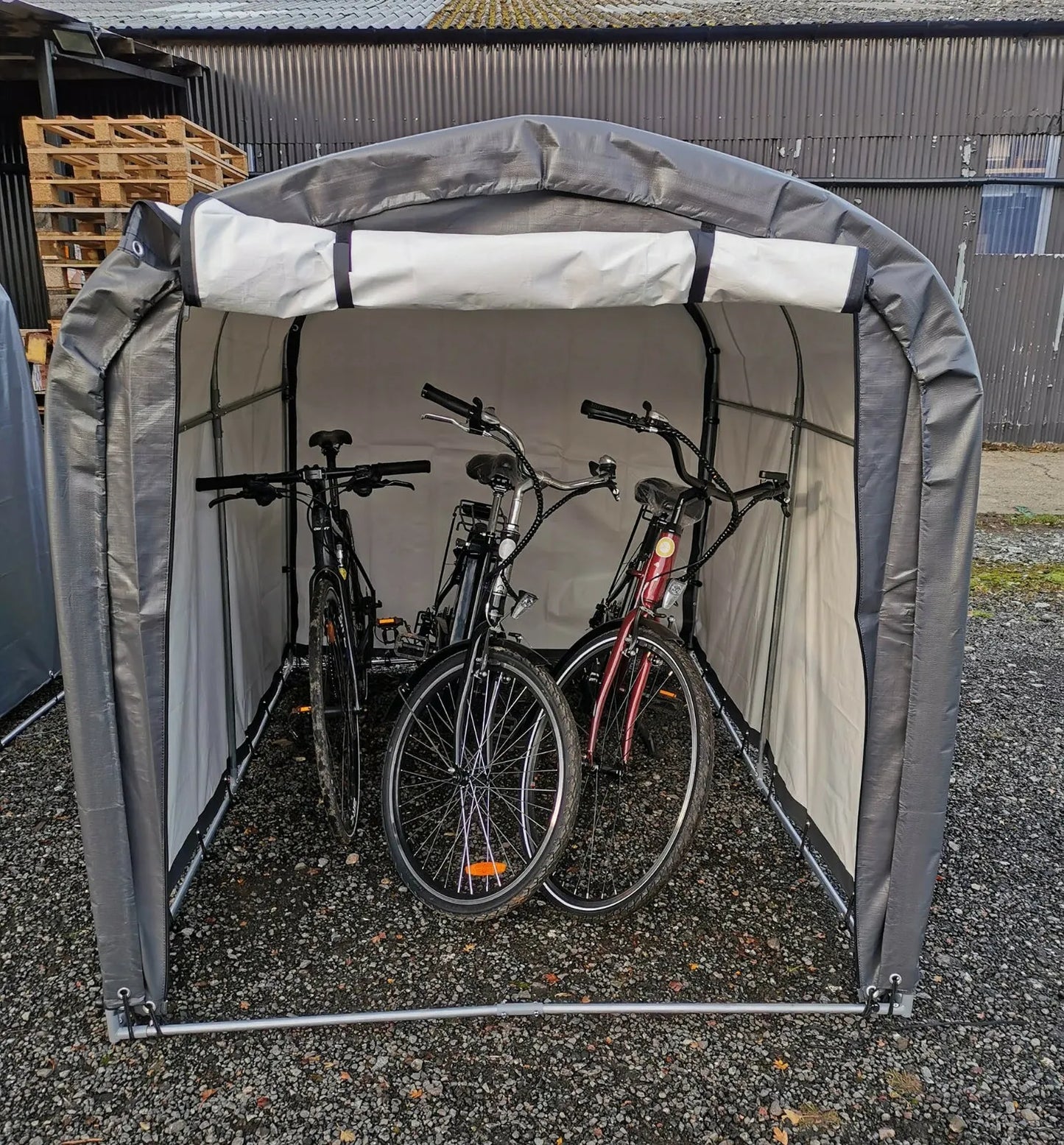 Garden Storage Shelter | Bike Shed | Log Store | Bicycle Tent L: 2.2m x W: 1.55m x H: 1.6m