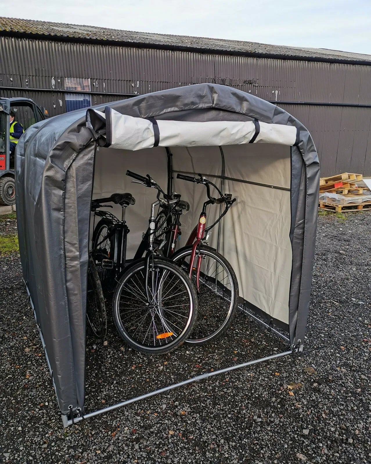 Garden Storage Shelter | Bike Shed | Log Store | Bicycle Tent L: 2.2m x W: 1.55m x H: 1.6m