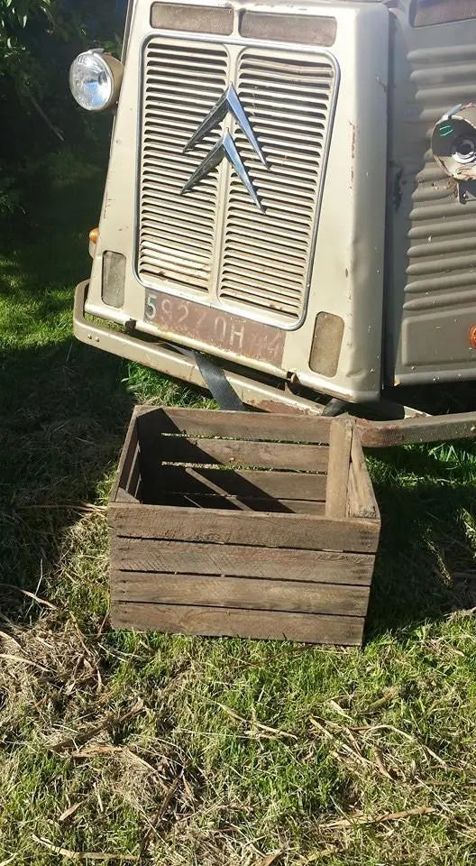 Antique Reclaimed Rustic French Apple Boxes "Bushel Crates"