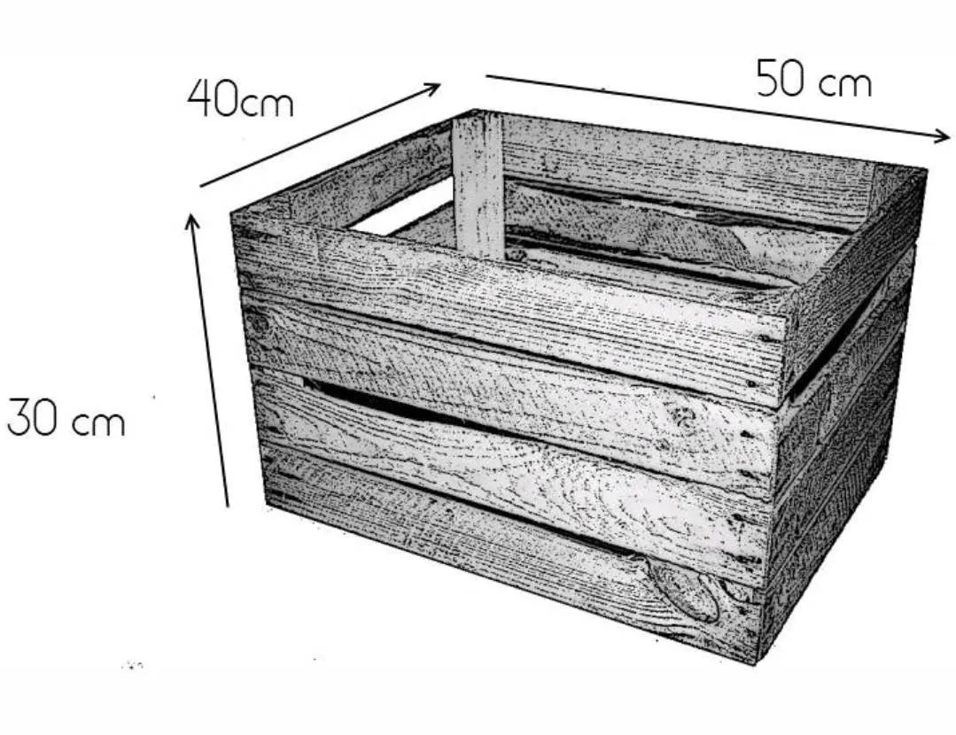 Antique Reclaimed Rustic French Apple Boxes "Bushel Crates"