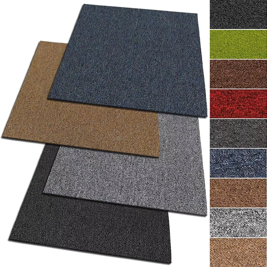 20 Carpet Tiles - 5m² Premium Flooring for Commercial, Retail, Office, or Home Use