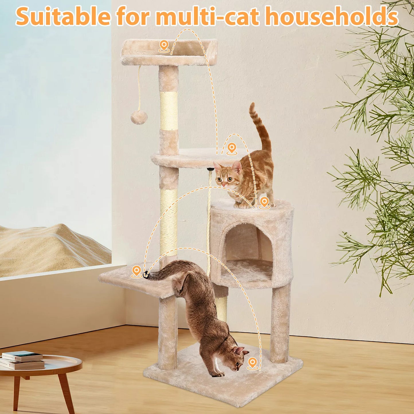 Cat Tree Activity Centre Climbing Tower