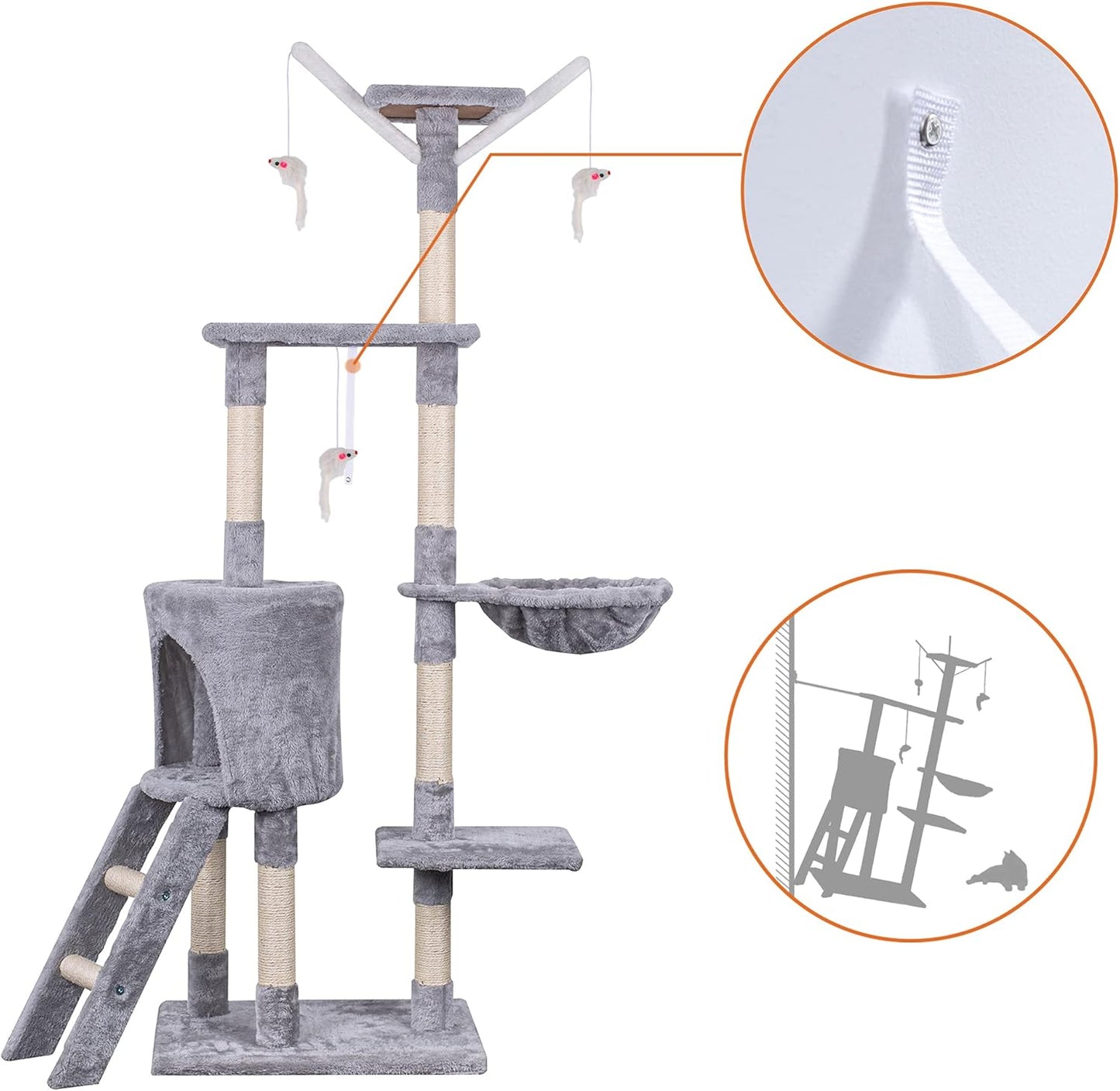 Cat Tree Multi-Level Stable Cat Climbing Tower