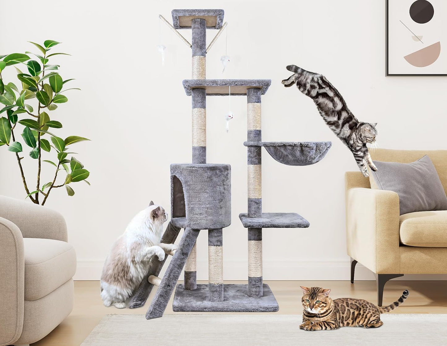 Cat Tree Multi-Level Stable Cat Climbing Tower