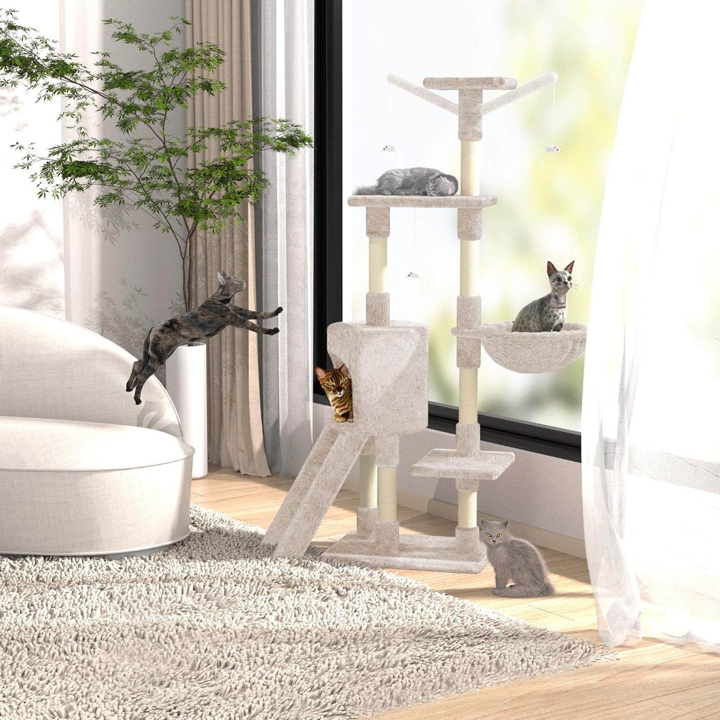 Cat Tree Multi-Level Stable Cat Climbing Tower