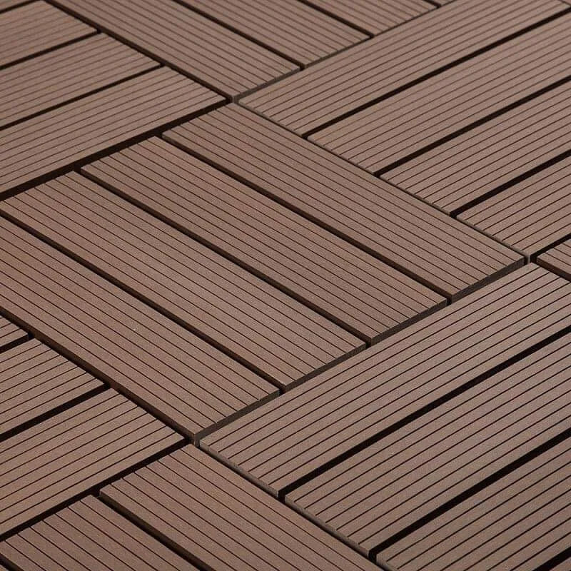 Premium Non-Slip Decking Tiles for Garden Patio Balcony | Composite Decking Floor