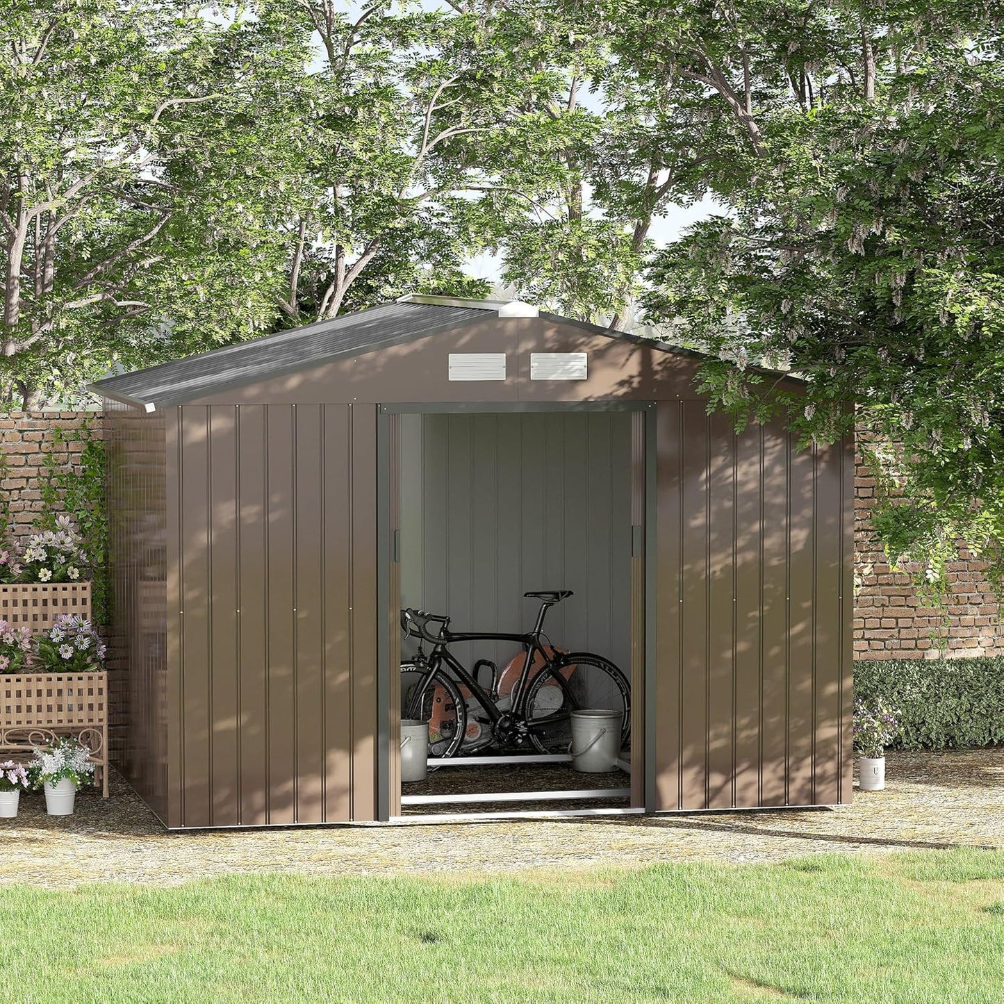 Solid Metal Garden Sheds