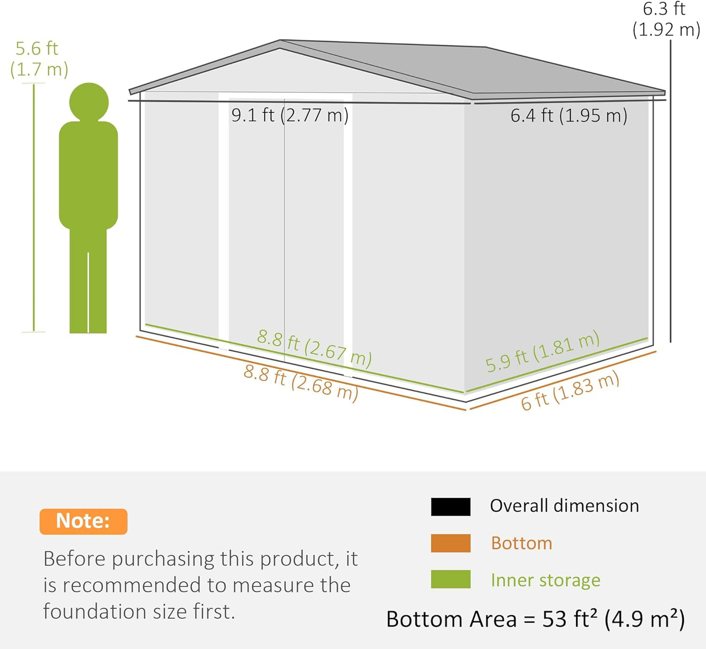 Solid Metal Garden Sheds