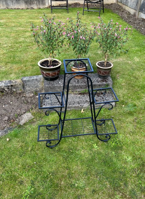 Plant Stand with 3 Layers and 6 Flower Pots Shelf Display Rack