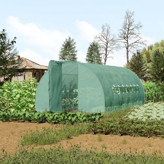 6m x 3m x 2m Walk-In Greenhouse Polytunnel for Outdoor Garden Flowers and Vegetables