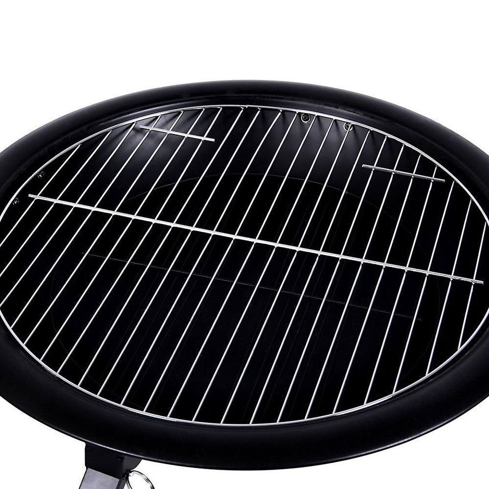 Fire Pit Folding Steel BBQ Camping Garden Patio Outdoor Heater Burner With Cover