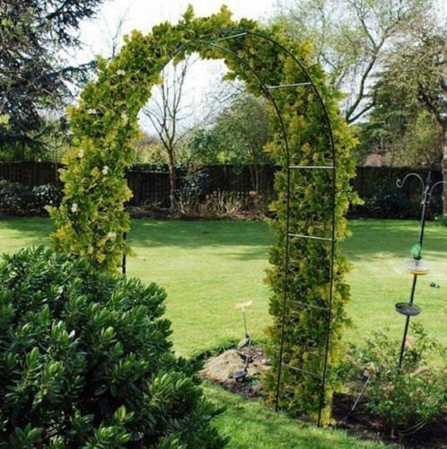 Metal Garden Arch Heavy Duty Strong Archway Tubular Rose Climbing Plants