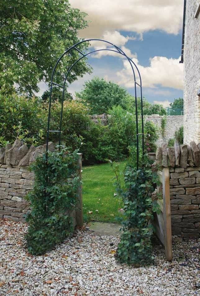 Metal Garden Arch Heavy Duty Strong Archway Tubular Rose Climbing Plants