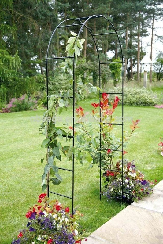 Metal Garden Arch Heavy Duty Strong Archway Tubular Rose Climbing Plants