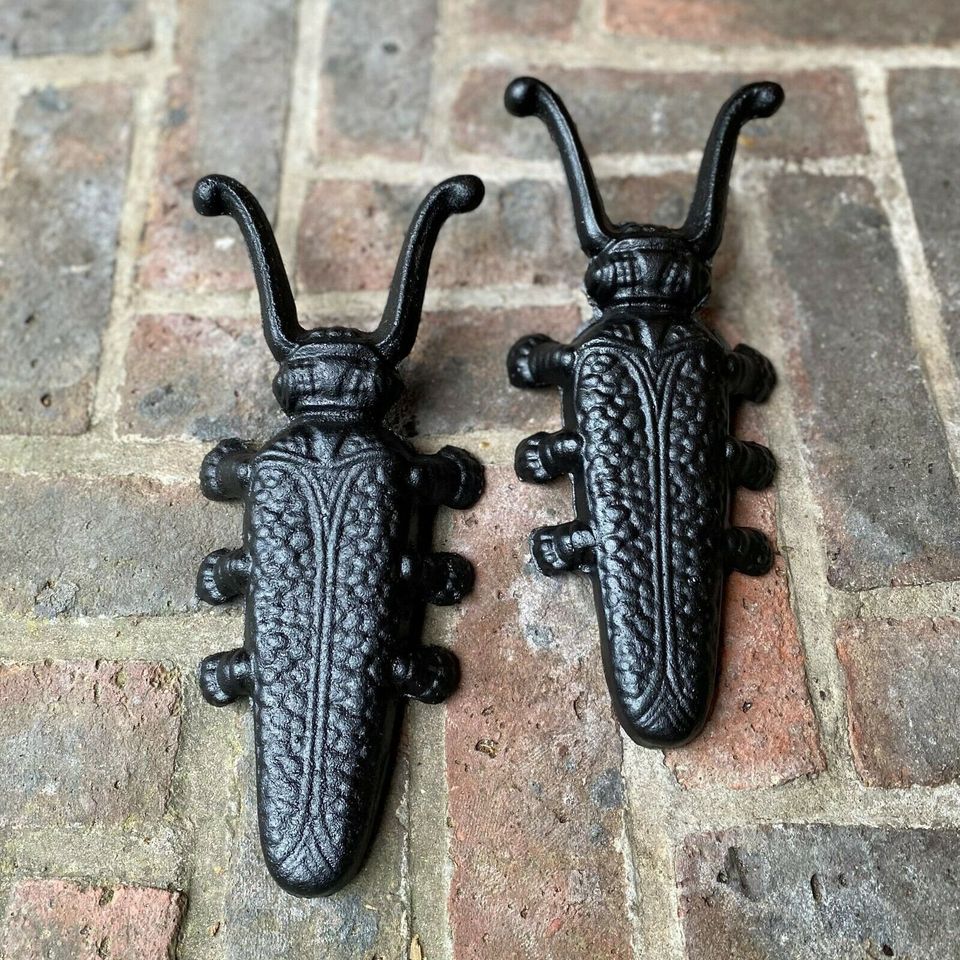 Set of 2 Cast Iron Beetle Boot Jack Wellie Shoe Pull Remover Wellington Puller