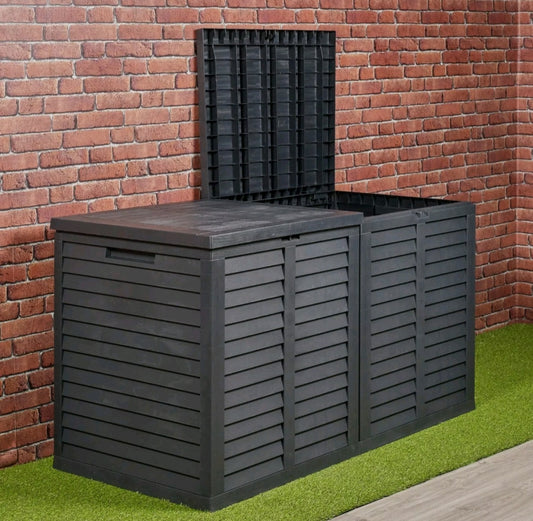 Large 750L Garden Storage Outdoor Box Plastic Utility Chest Unit Box Waterproof