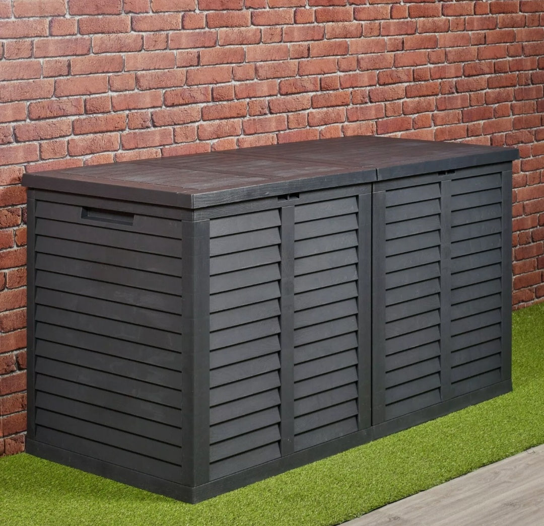 Large 750L Garden Storage Outdoor Box Plastic Utility Chest Unit Box Waterproof