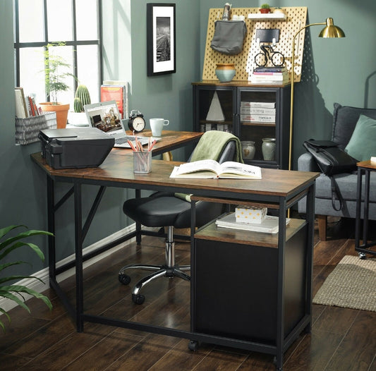 L-Shaped Computer Desk Office Workstation Corner Study Desk