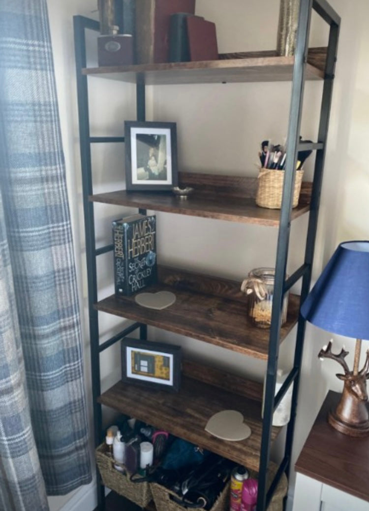 Shelving Unit, Heavy Duty Standing Storage Shelf, Bookcase Garage Shelves Wooden Shelves